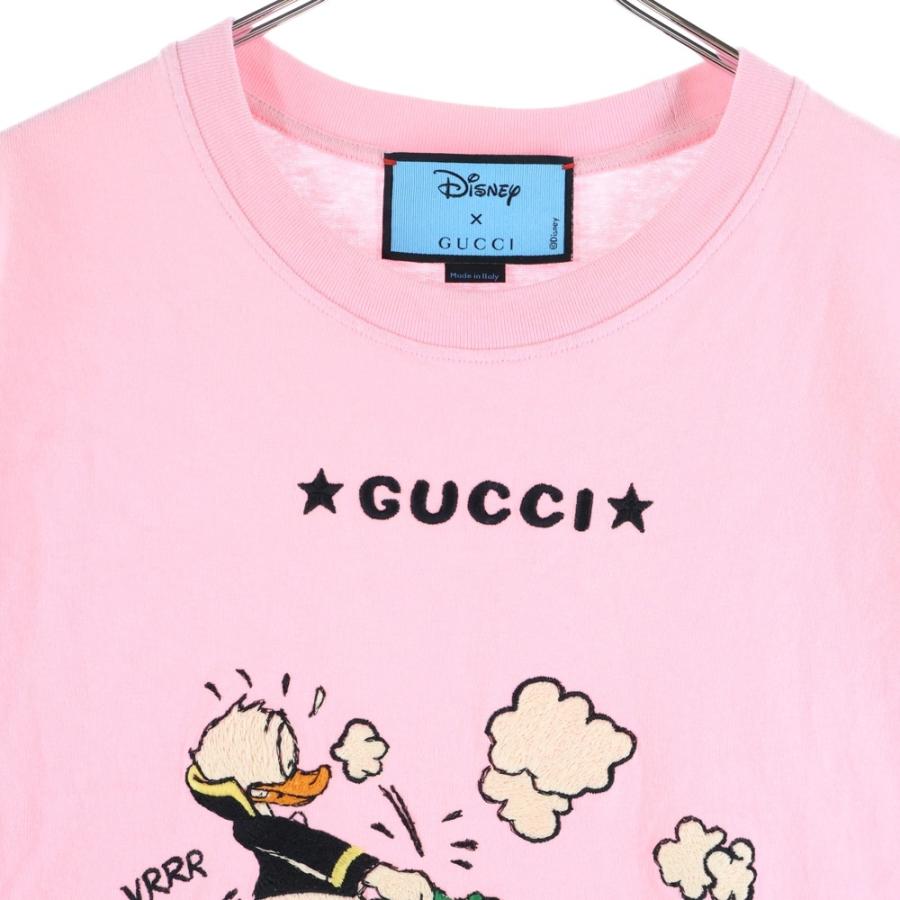 GUCCI（グッチ） 21SS ×Disney ドナルドダック ロゴ刺繍 クルーネック