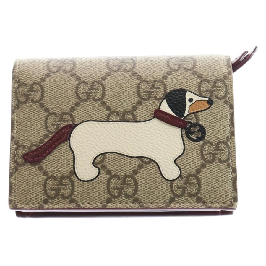 GUCCI（グッチ） GGスプリーム ドッグ ティテール 2つ折り財布