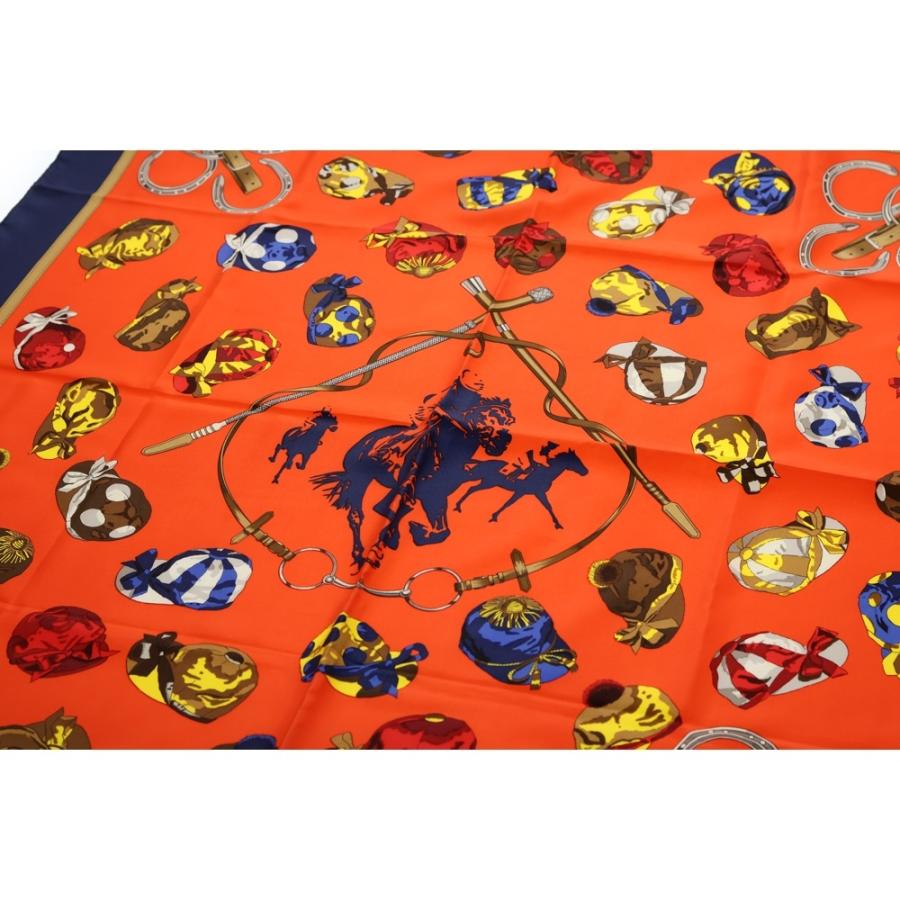 HERMES（エルメス） カレ90 TheRoyalHongKongJokeyClcb シルクスカーフ