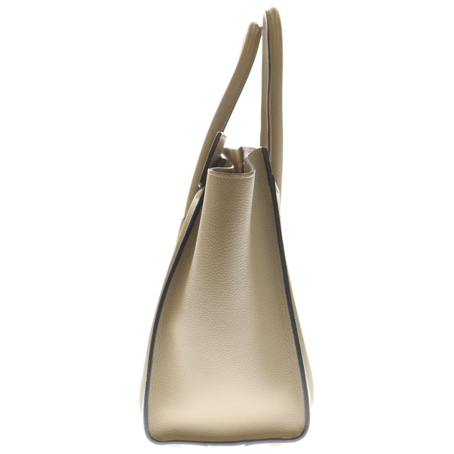CELINE（セリーヌ） ラゲージ マイクロ ベージュ レザー ハンドバッグ
