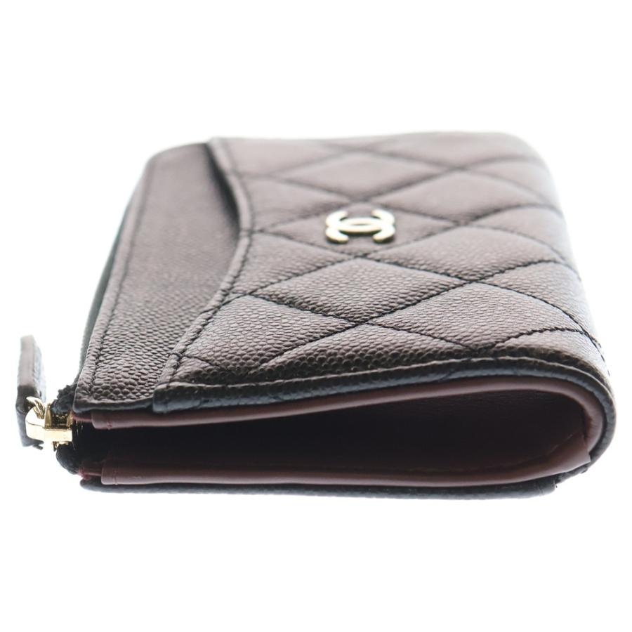 シャネル キャビアスキン フラグメントケース ミニポーチ ブラック ココマーク CHANEL（シャネル） ココマーク 小銭入れ フラグメントケース 小物入れ