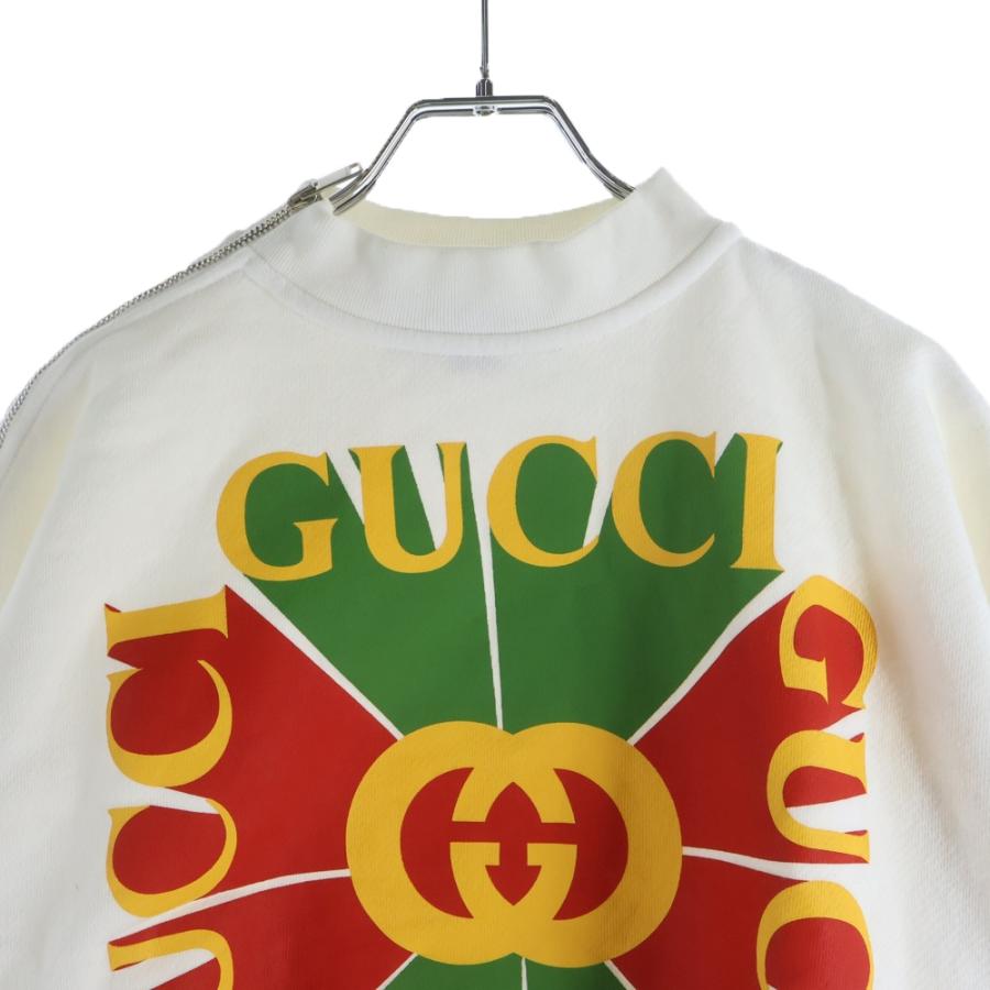 GUCCI（グッチ） GGロゴ ジップアップモックネックスウェットシャツ 