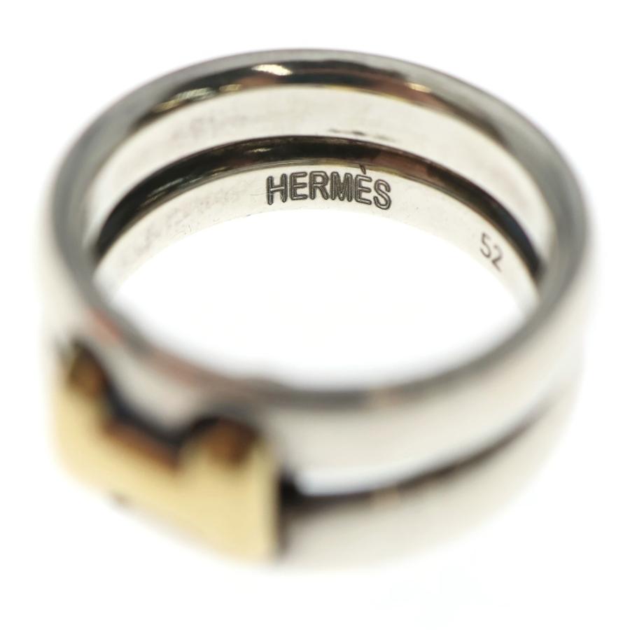 HERMES（エルメス） オランプ リング 指輪 シルバー×ゴールド#52