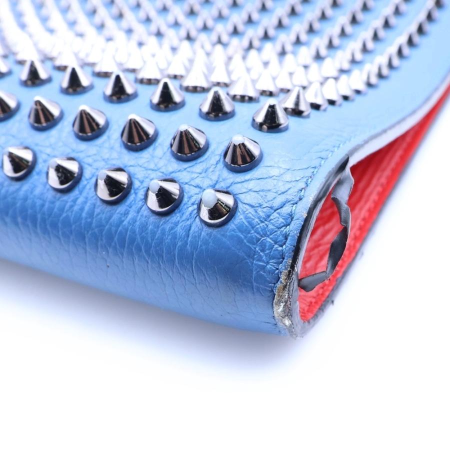 Christian Louboutin スタッズケース 確保済☆クリスチャンルブタン ロゴxスタッズ コインケース