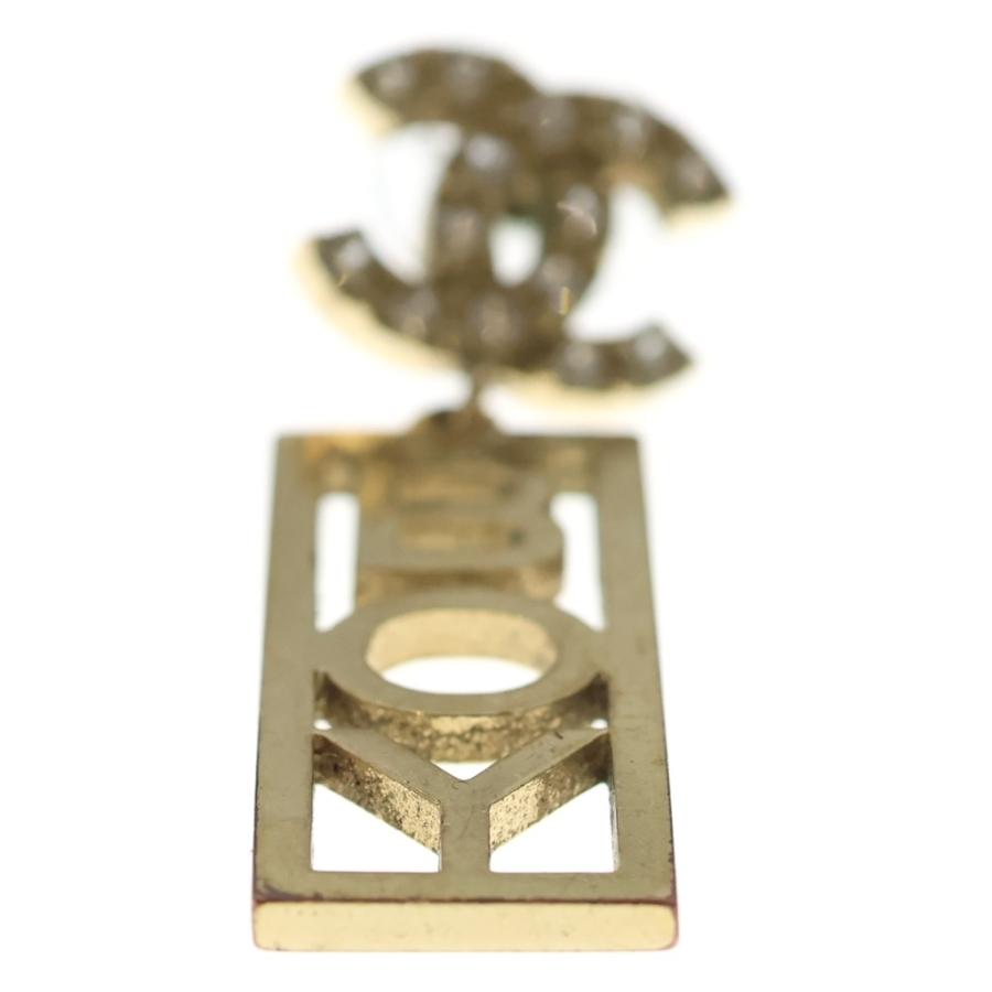 CHANEL（シャネル） ココマーク ボーイ ラインストーンピアス ゴールド