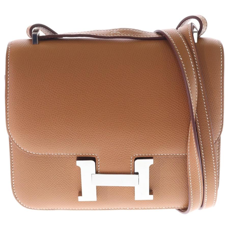 HERMES（エルメス） コンスタンスミニ Hロゴ ゴールド エプソン レザー