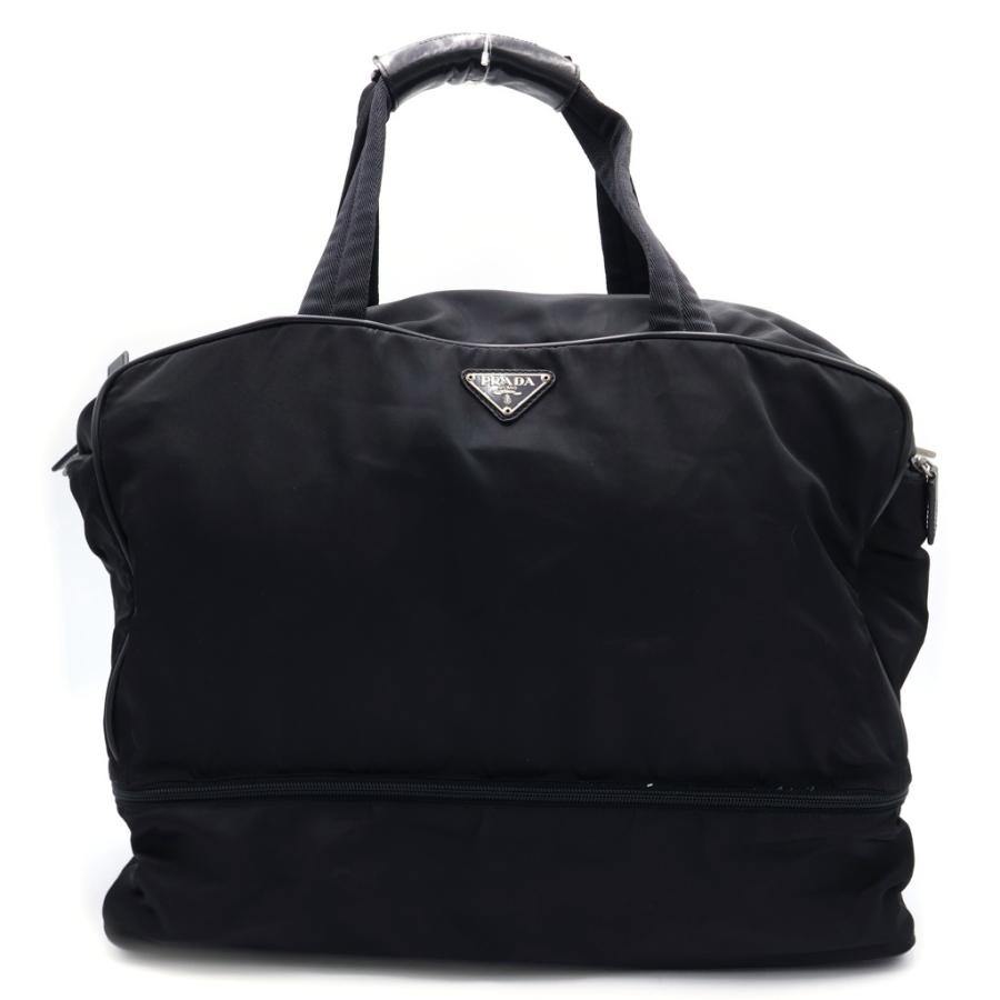 【美品！！✨】PRADA ボストンバッグ ナイロン トライアングルロゴ プレート PRADA（プラダ） トライアングルロゴプレート ナイロン ボストンバッグ