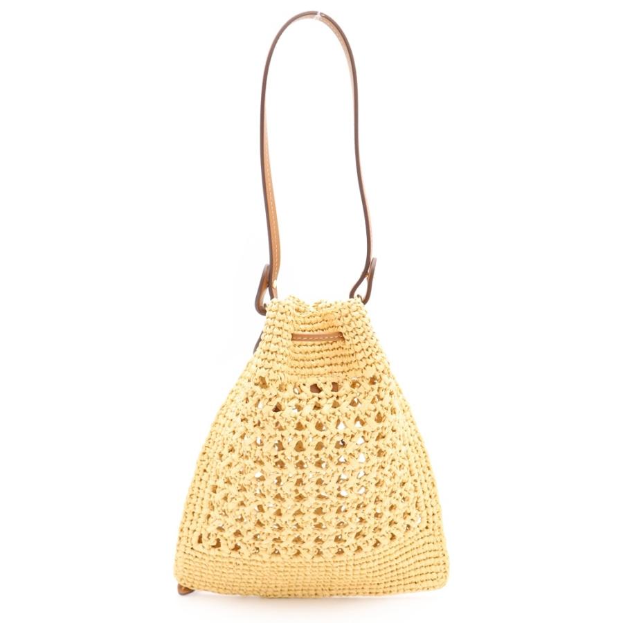 新品未使用　miumiu カゴバッグ　ウーブンファブリックミニバッグ ラフィア miumiu ミュウミュウ ウーブンファブリック ハンドバッグ カゴバッグ