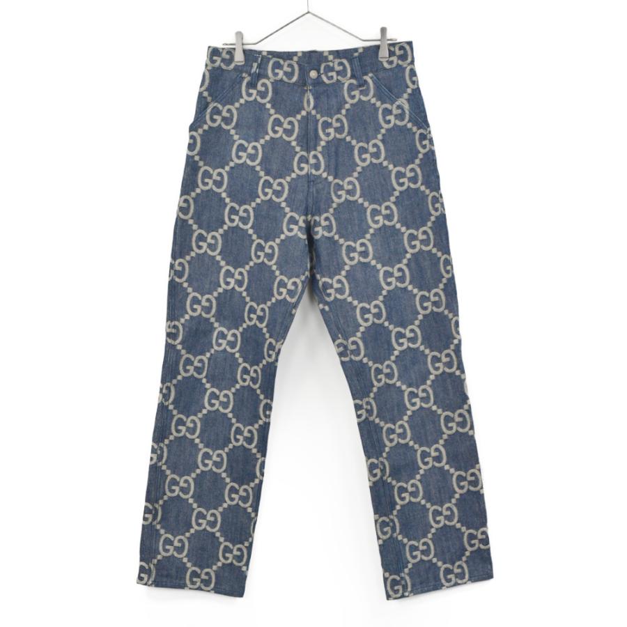 GUCCI グッチ 22AW Pineapple Pants GGジャンボ デニム パンツ GUCCI グッチ 22AW Pineapple Pants GGジャンボ デニム パンツ