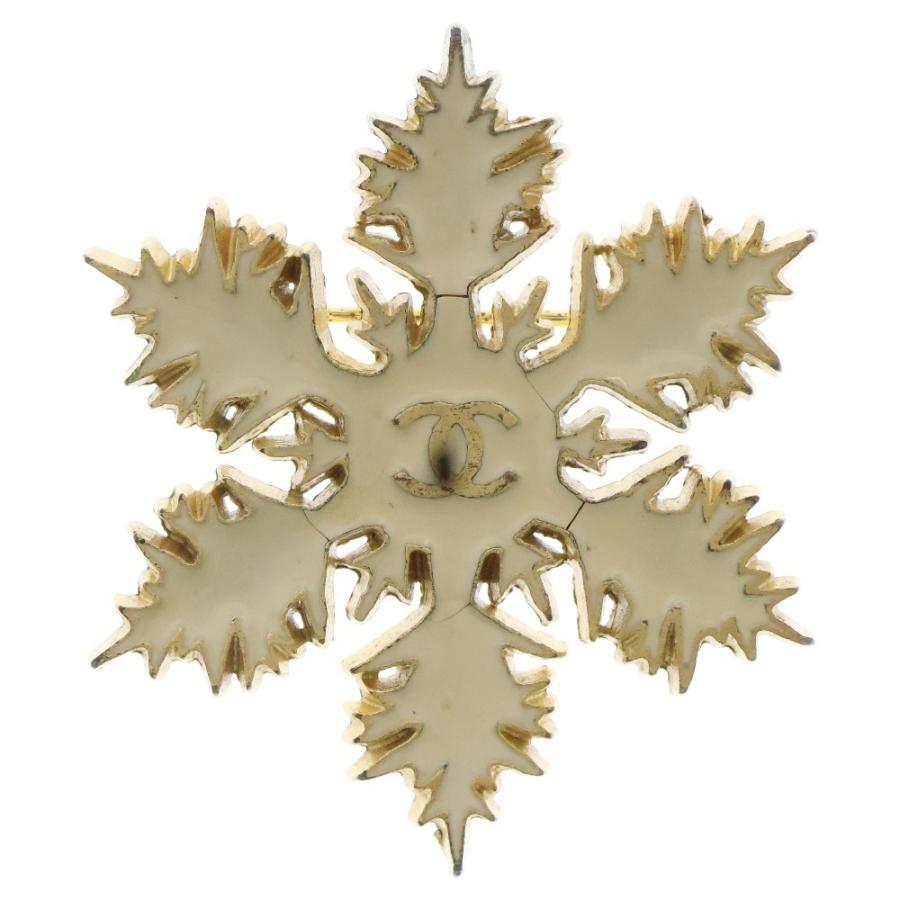 シャネル CHANEL ココマーク ブローチ スノーフレーク 雪の結晶