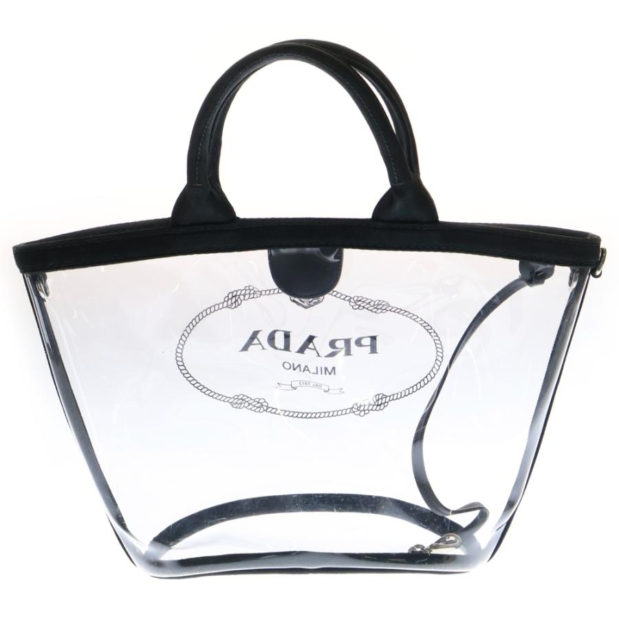 PRADA（プラダ） カナパ ビニール トートバッグ ハンドバッグ クリア