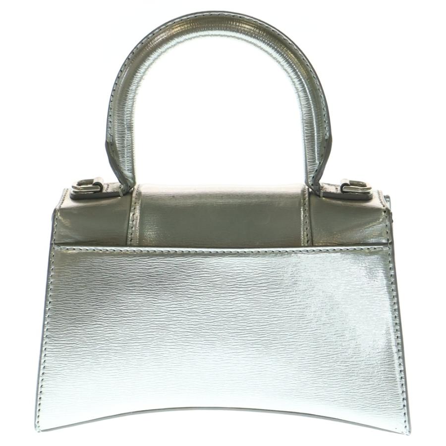 BALENCIAGA バレンシアガ 2WAY アワーグラス　XS ハンドバッグ ショルダーバッグ 肩掛け 斜め掛け HOURGLASS クロコ型押し トップハンドル 592833  カーフスキン   ブラック 黒 アンティークゴールド金具 レディース【中古品】 BALENCIAGA（バレンシアガ） アワーグラスXS クロコ型押し