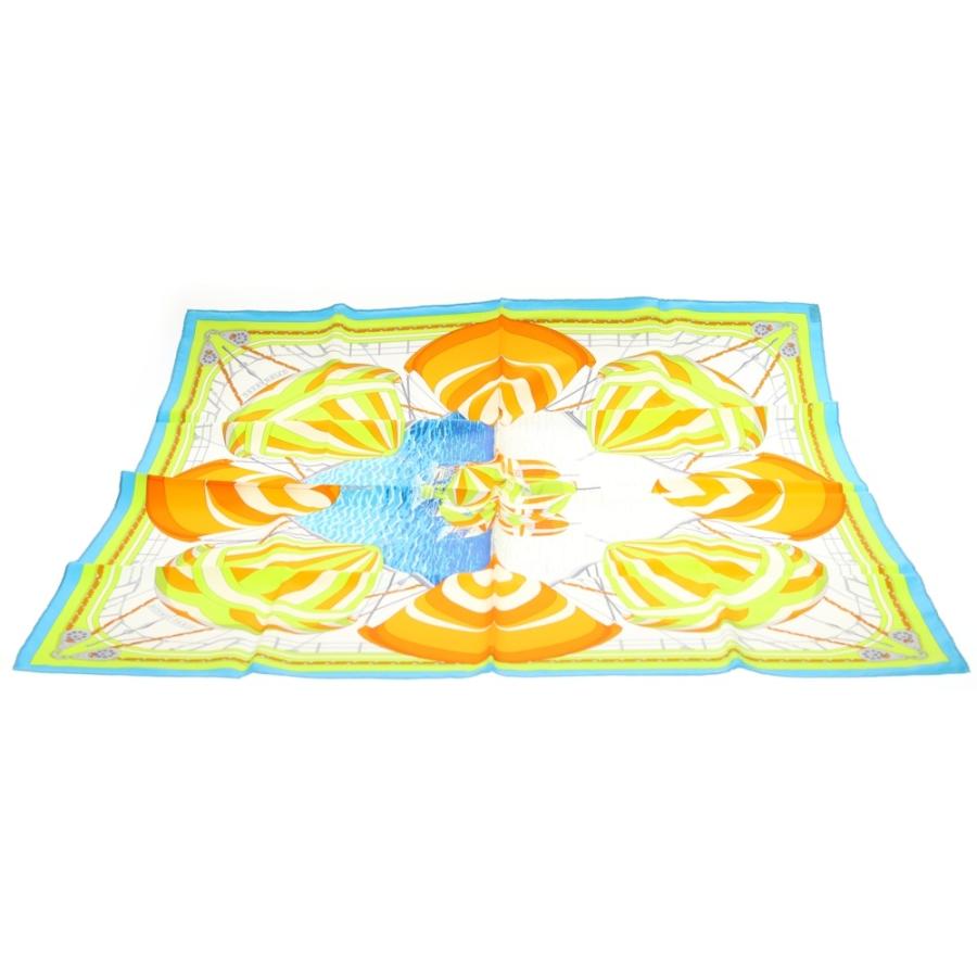 HERMES（エルメス） カレ90 SPIN NAKERS マルチカラー シルクスカーフ