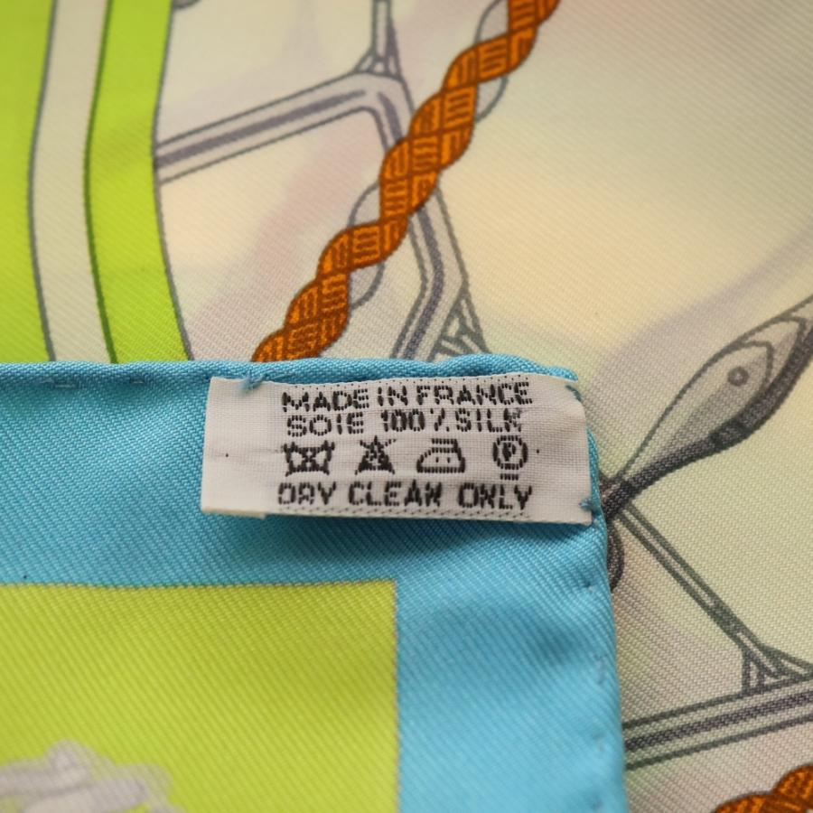 HERMES（エルメス） カレ90 SPIN NAKERS マルチカラー シルクスカーフ