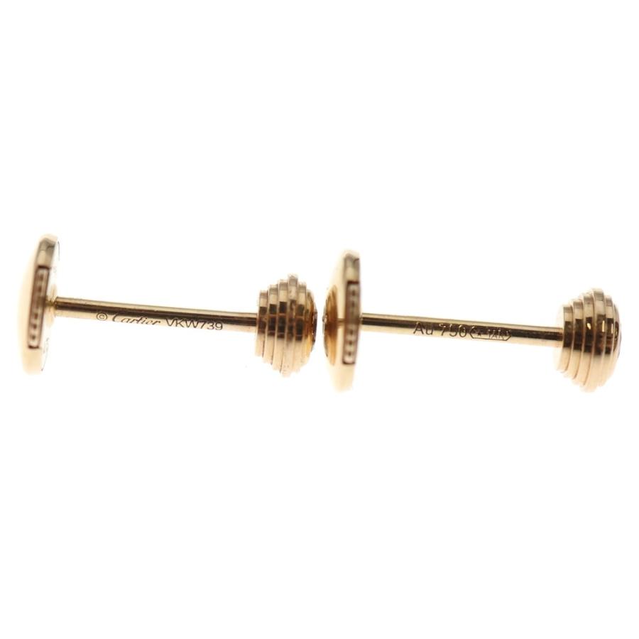 Cartier（カルティエ） ダムール SM 1Pダイヤ ピアス Au750 K18 PG