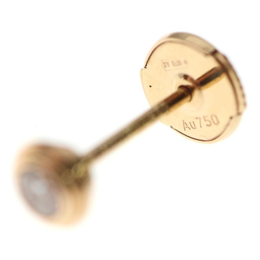 Cartier（カルティエ） ダムール SM 1Pダイヤ ピアス Au750 K18 PG