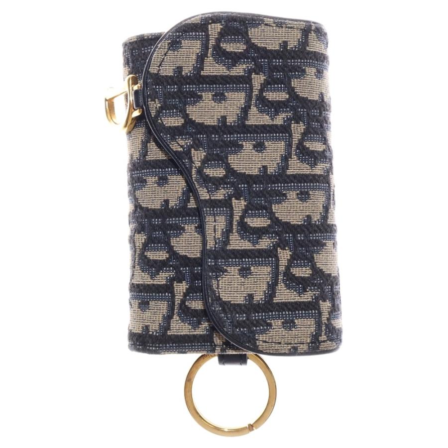 良品✨Christian Dior オブリーク 6連キーケース ネイビー ディオール 6連キーケース ネイビー 良品✨Christian Dior オブリーク