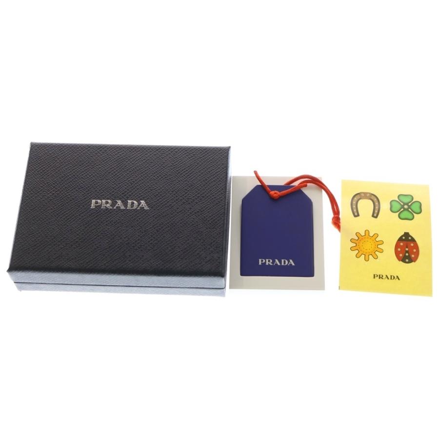 PRADA（プラダ） トライアングルロゴ コインケース ブラック レザー