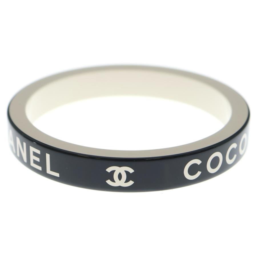 CHANEL（シャネル） COCO バングル ブレスレット ブラック×ホワイト 
