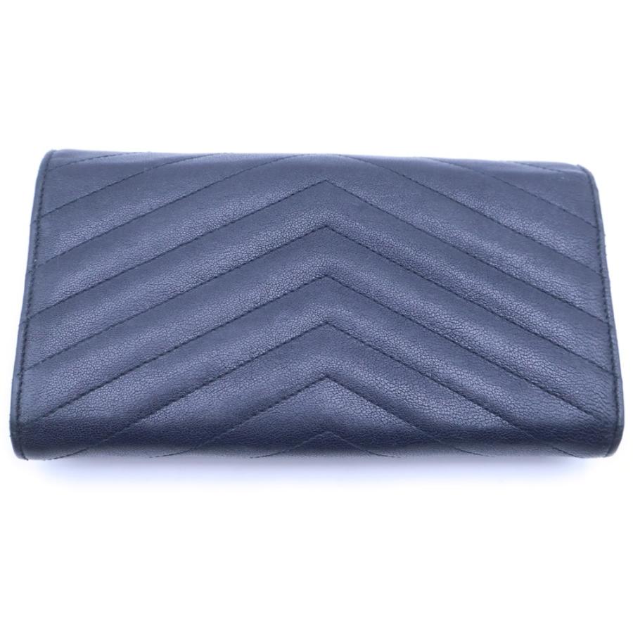 SAINT LAURENT PARIS サンローランパリ カサンドラ ロングウォレット 長財布 カードケース ネイビー レザー 372264 ゴールド金具 SAINT LAURENT PARIS サンローランパリ カサンドラ ロングウォレット