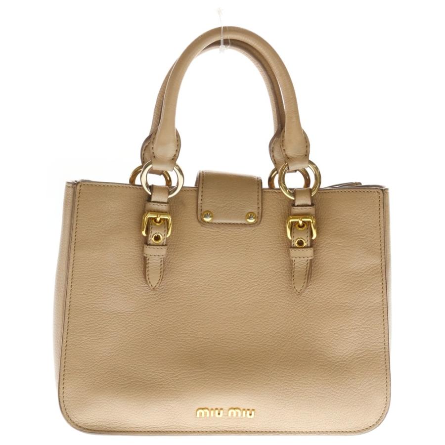 Miu Miu ゴールド ハンドバッグ miumiu ミュウミュウ マドラス 2WAYハンドバッグ ハンドバッグ