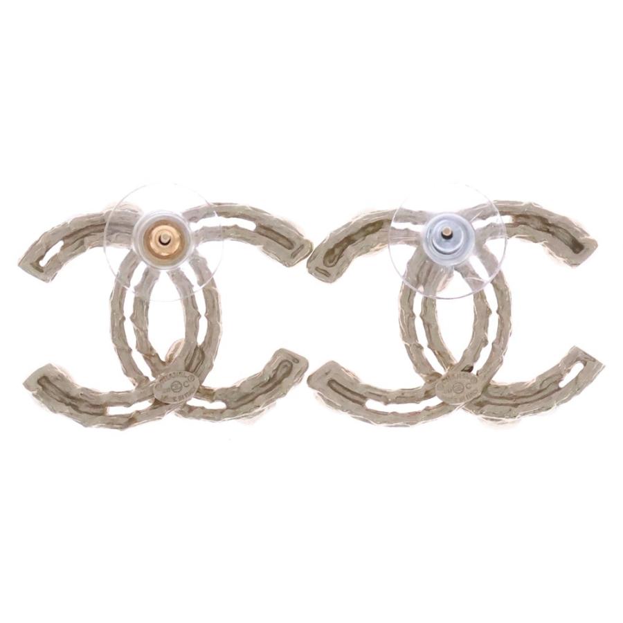 CHANEL シャネル ココマーク ラインストーン パール ゴールド B19C_1