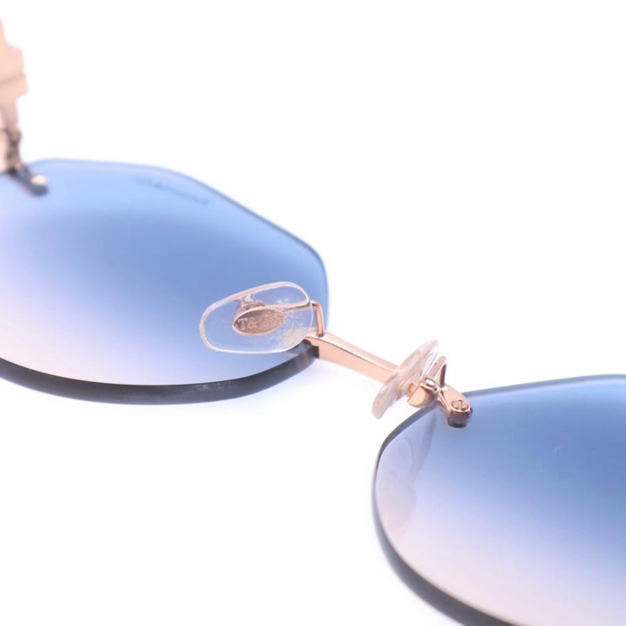 TIFFANY & Co. ティファニー サングラス Tワイヤー ピンクゴールドフレーム ブルー グラデーションレンズ GP TF3077 TIFFANY&Co.（ティファニー） TIFFANY & Co. サングラス Tワイヤー