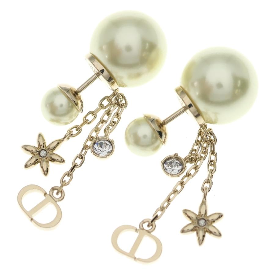 美品 Dior ゴールド CDロゴが可愛い トライバルピアス Christian Dior（クリスチャン・ディオール） トライバル CDロゴ