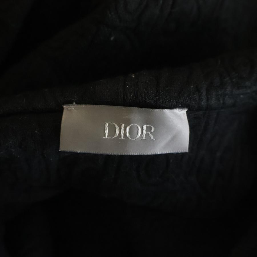 Christian Dior MONSIEUR クリスチャンディオールムッシュ オブリーク コットンフリース ブラック L Christian Dior MONSIEUR クリスチャンディオールムッシュ オブリーク