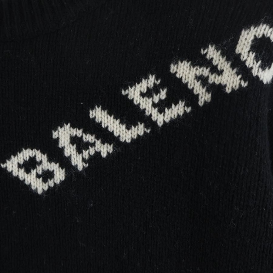 BALENCIAGA（バレンシアガ） オールオーバーロゴ ジャガード ウール