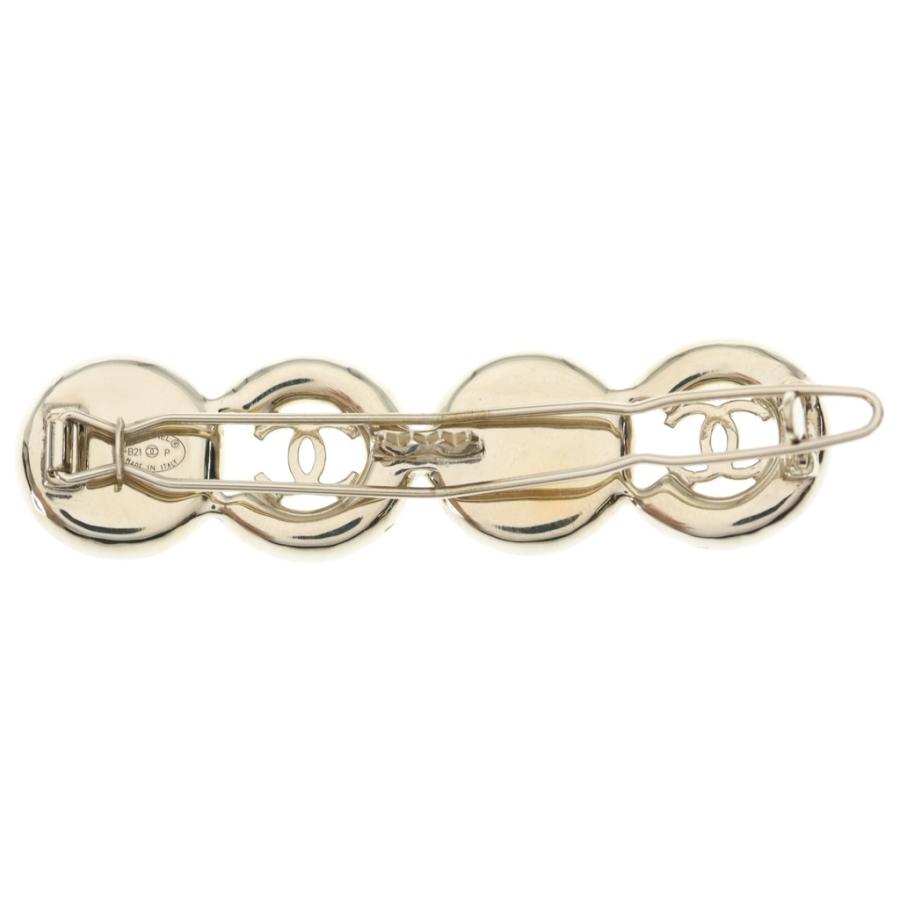 CHANEL（シャネル） ココマーク バレッタ ヘアクリップ パール