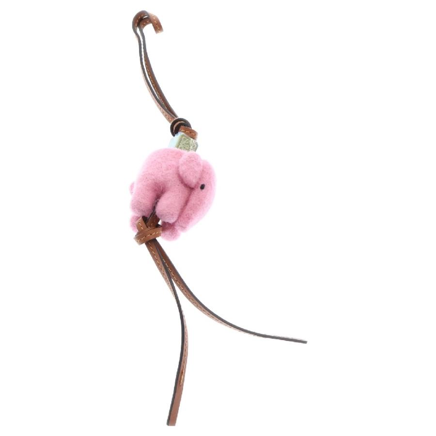 LOEWE ロエベ フェルト チャーム ピンク C880232X03 ゾウ