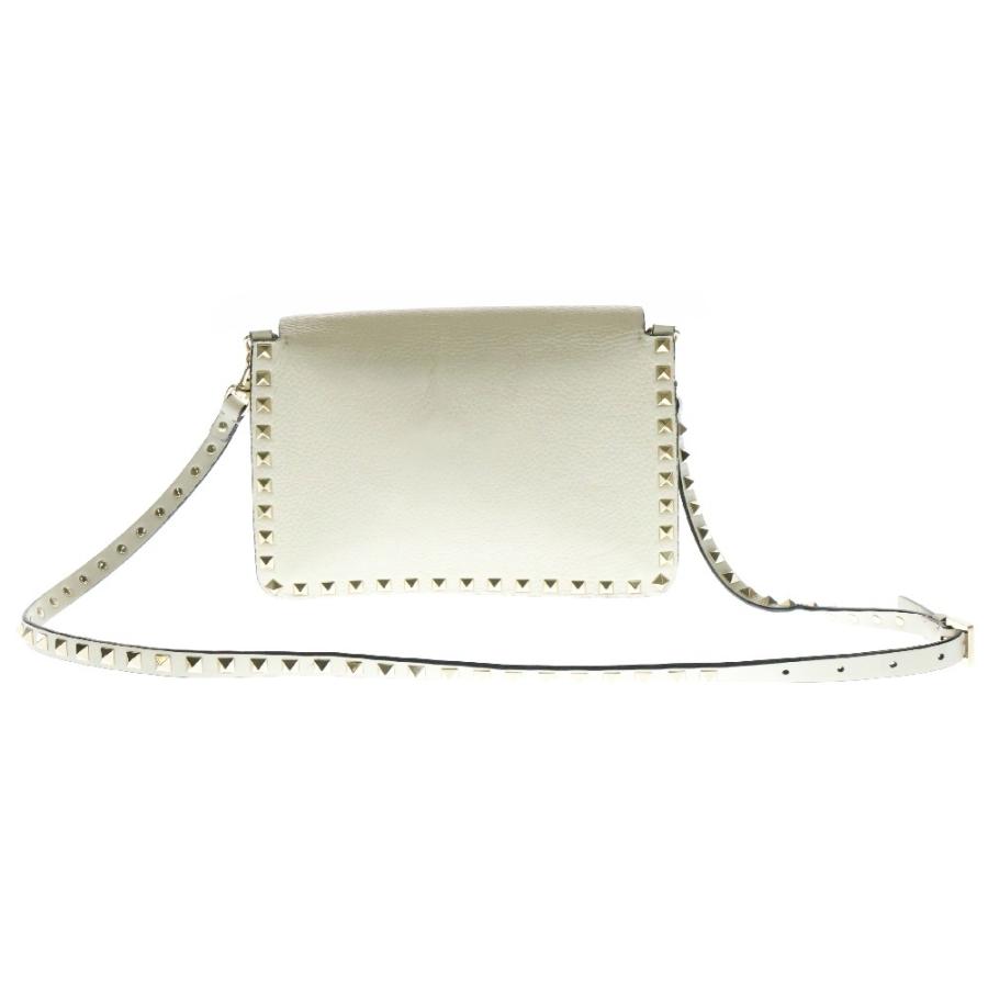 ★値下げ★VALENTINO ロックスタッズホワイト VALENTINO（ヴァレンティノ） ヴァレンチノ スタッズ ショルダーバッグ