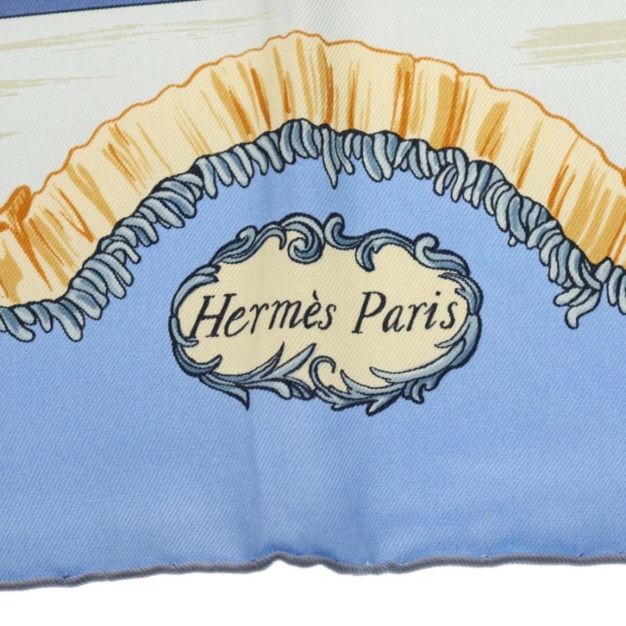 HERMES（エルメス） カレ90 ソリとスケート シルクスカーフ Traineaux