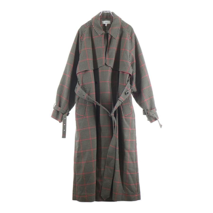 HYKE（ハイク） 21AW PLAID DOUBLE FACE TRENCH COAT ガンクラブ 