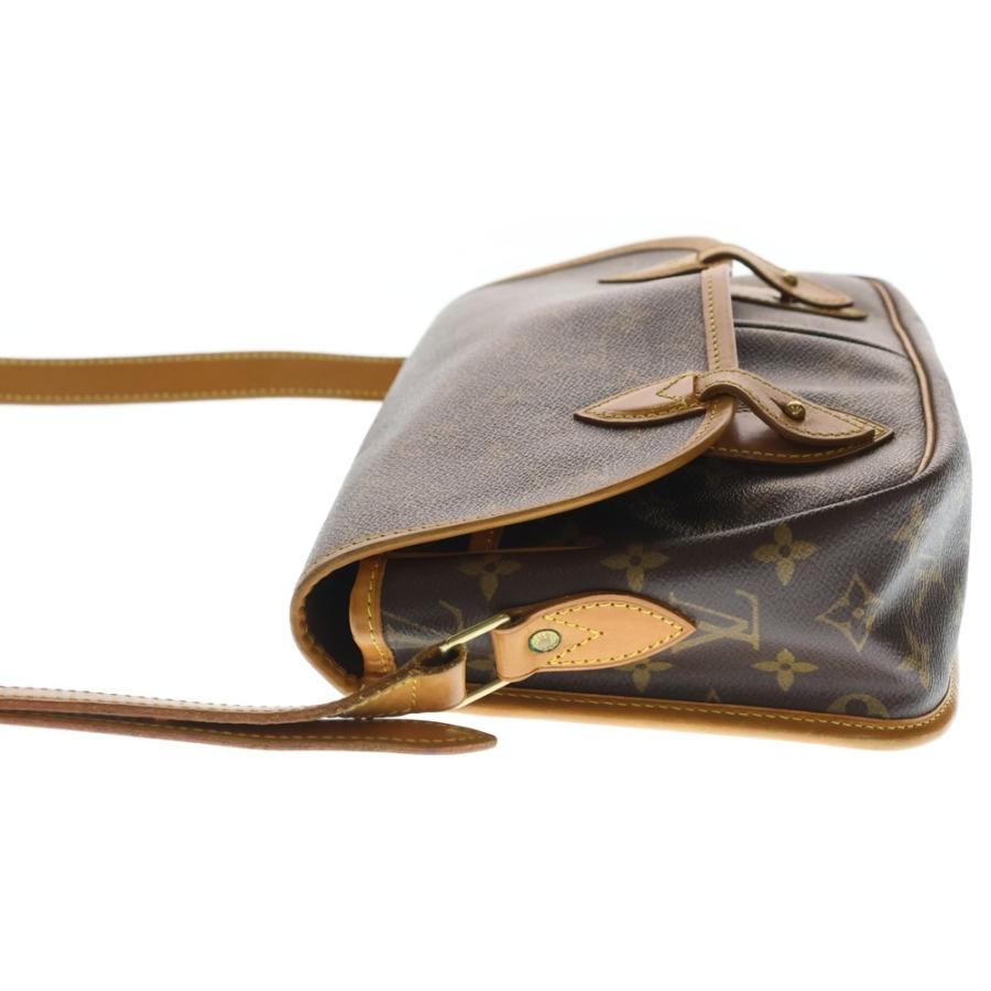 LOUIS VUITTON ルイヴィトン モノグラム ジベシエールMM ショルダーバッグ ブラウン レザー×PVC M42247 ゴールド金具 LOUIS VUITTON（ルイ・ヴィトン） モノグラム ジベシエールMM