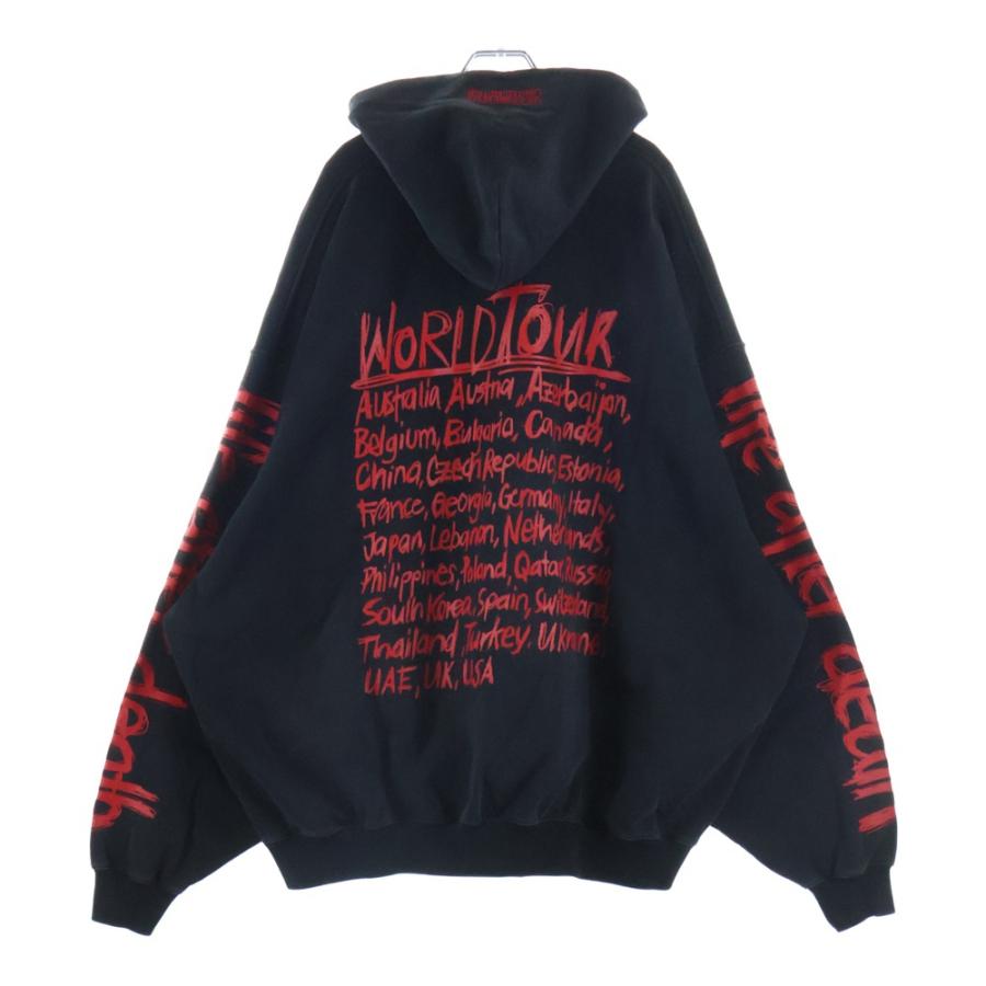 VETEMENTS WORLDTOUR HOODIE スウェット パーカー　M Buy Vetements World Tour Logo Hoodie 'Black/Red' - UA52TR910R BLRD