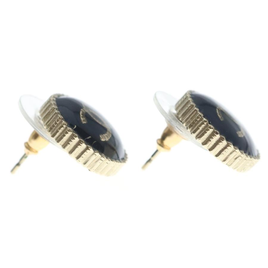CHANEL（シャネル） ココマーク ピアス ゴールド×ブラック GP A17V