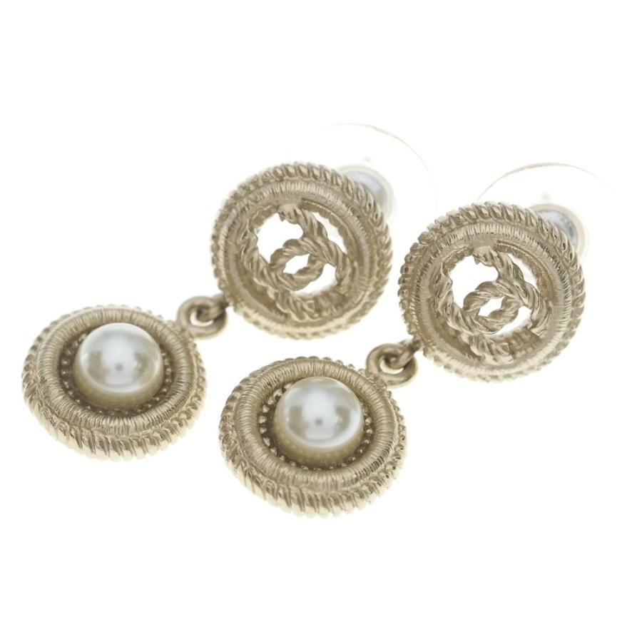CHANEL（シャネル） ココマーク フェイクパール ピアス ホワイト
