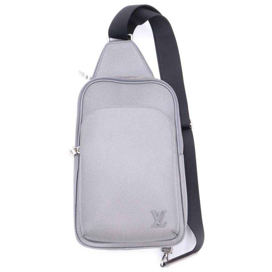 LOUIS VUITTON ルイヴィトン タイガ アヴェニュースリング M30801 ボディバッグ グラシエ グレー系/352460【中古】 LOUIS VUITTON（ルイ・ヴィトン） タイガ アヴェニュー レザー ボディ