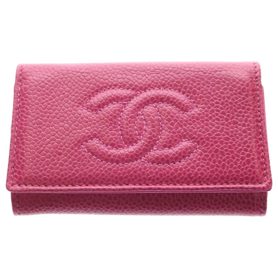 【正規品】CHANEL シャネル キーケース キャビアスキン ピンク 箱付き CHANEL（シャネル） ココマーク キャビアスキン レザー キーケース