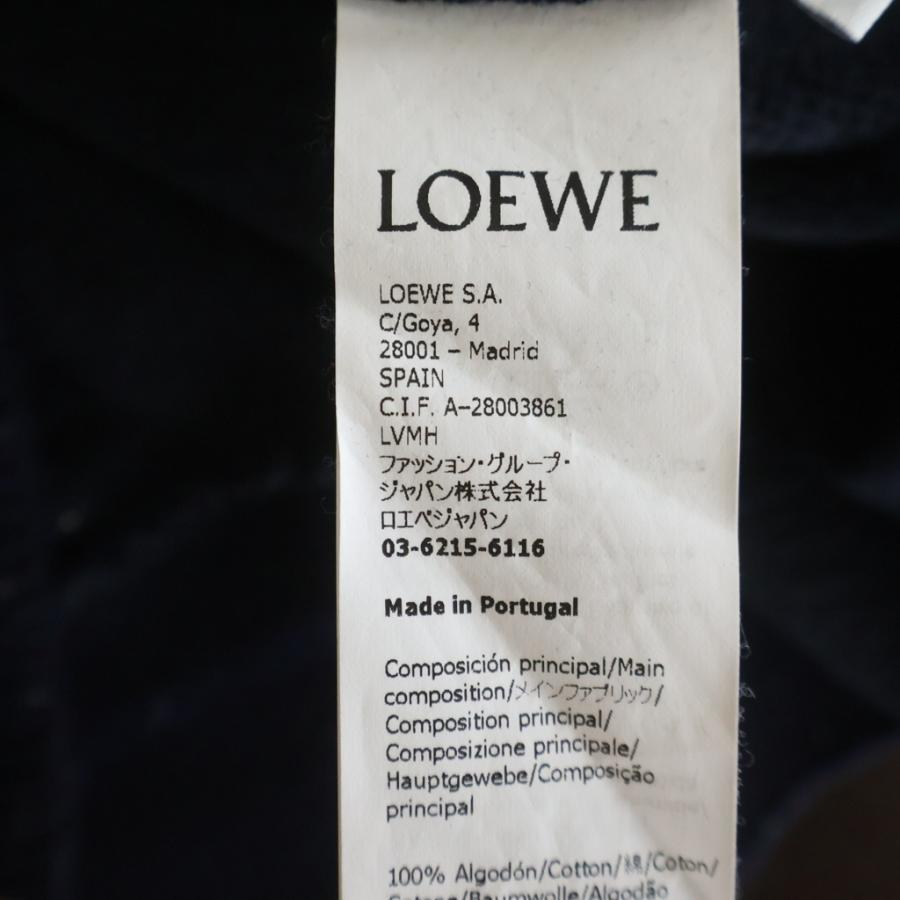 LOEWE（ロエベ） 刺繍アナグラムロゴ パーカー ネイビー 1722939