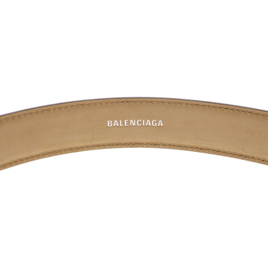 BALENCIAGA（バレンシアガ） スクエアバックル レザーベルト ブラック