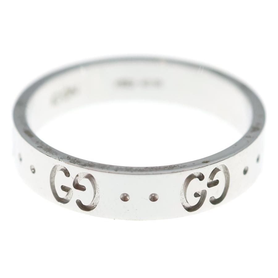 GUCCI（グッチ） ICON アイコン GG リング 指輪 K18WG ホワイト
