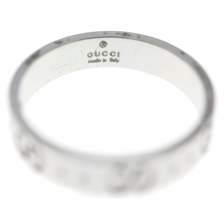 GUCCI（グッチ） ICON アイコン GG リング 指輪 K18WG ホワイト