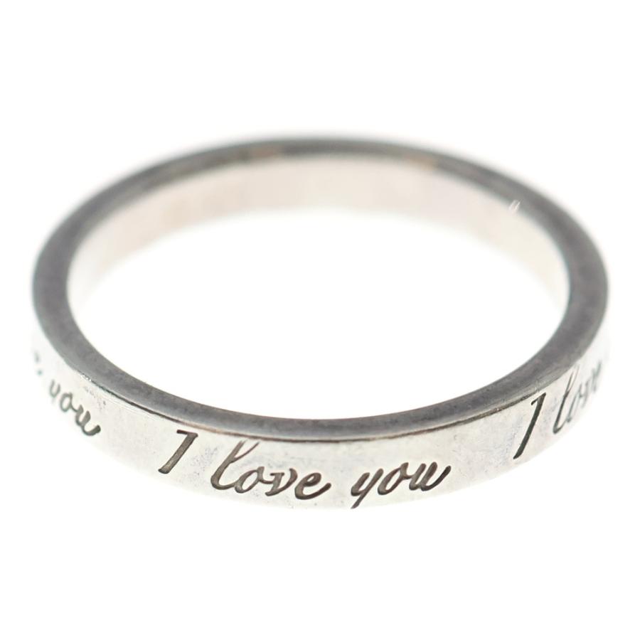 d072 美品　ティファニー　NY ノーツ　ナロー　リング　925 約6号 TIFFANY&Co.（ティファニー） TIFFANY & Co. ノーツナロー I love you