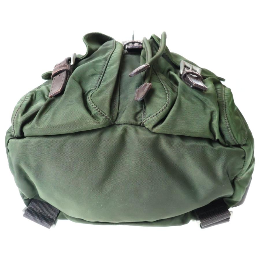 PRADA プラダ ヴェラ リュックサック バックパック カーキ グリーン ナイロン B6677X シルバー金具_3