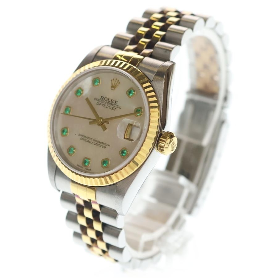 ROLEX（ロレックス） デイトジャスト31 シェル文字盤 SS K18YG 10P