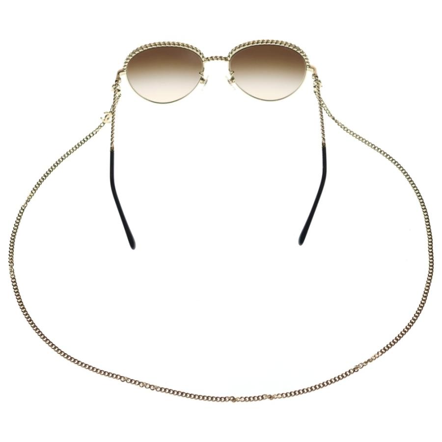 シャネル サングラス ココマーク ゴールド金具 CHANEL CHANEL（シャネル） ココマーク チェーンサングラス ゴールド : BRING