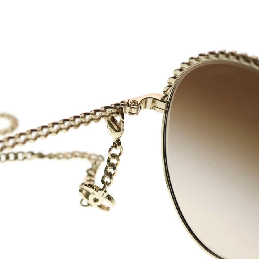 シャネル サングラス ココマーク ゴールド金具 CHANEL CHANEL（シャネル） ココマーク チェーンサングラス ゴールド : BRING